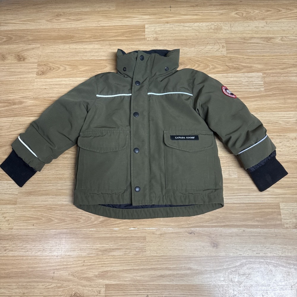 Canada Goose Kids Lynx Down Parka Od Green Size 2-3